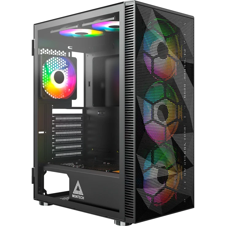 MONTECH PC-Gehäuse Montech X3 MESH, Tower-Gehäuse, (Tempered Glass) – Bild 1