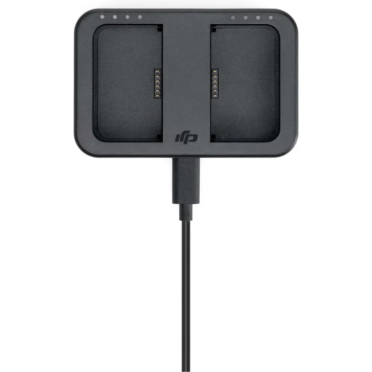 DJI WB37 Akkuladestation (USB-C), Schnellladegerät für 2 Batterien, 65W PD, schwarz