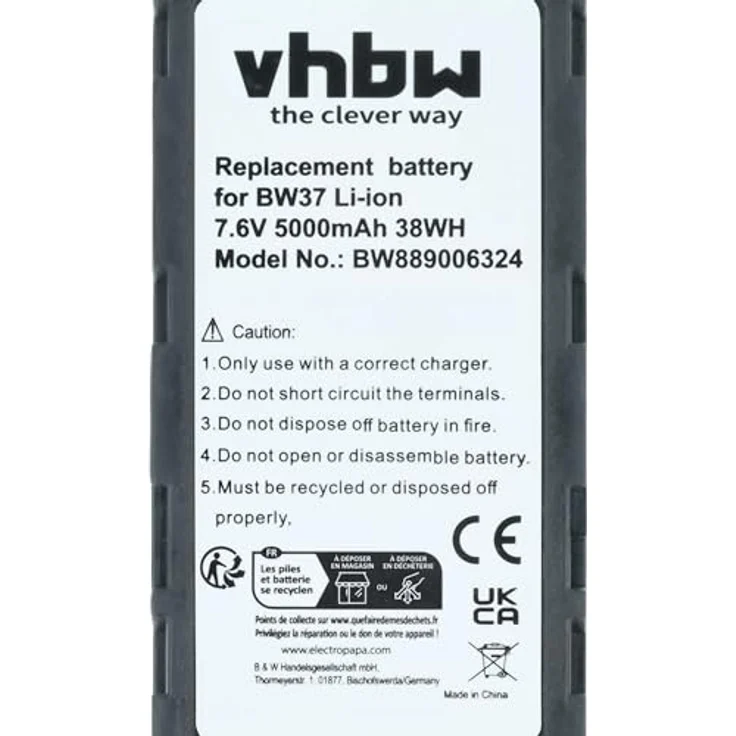 vhbw Drohnen-Akku Akku, Zubehörset mit Ladeschale und USB-Kabel, schwarz – Bild 5