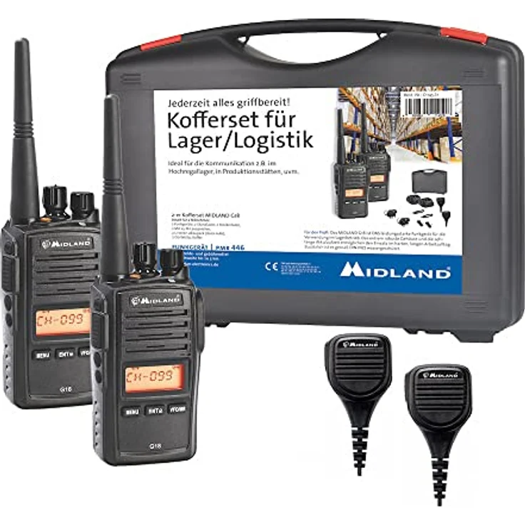 Midland G18 2er Kofferset Funkgerät Schwarz – Bild 2