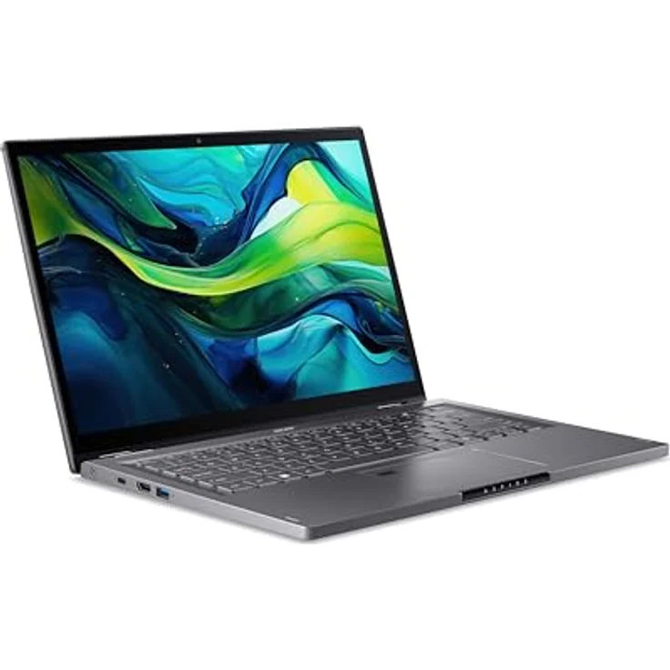Acer Aspire Spin 14 (ASP14-51MTN-78QB) Convertible Notebook | 14" WUXGA Touch-Display | Intel Core 7 150U | 16 GB RAM | 1 TB SSD | Windows 11 | QWERTZ Tastatur | grau – Bild 3