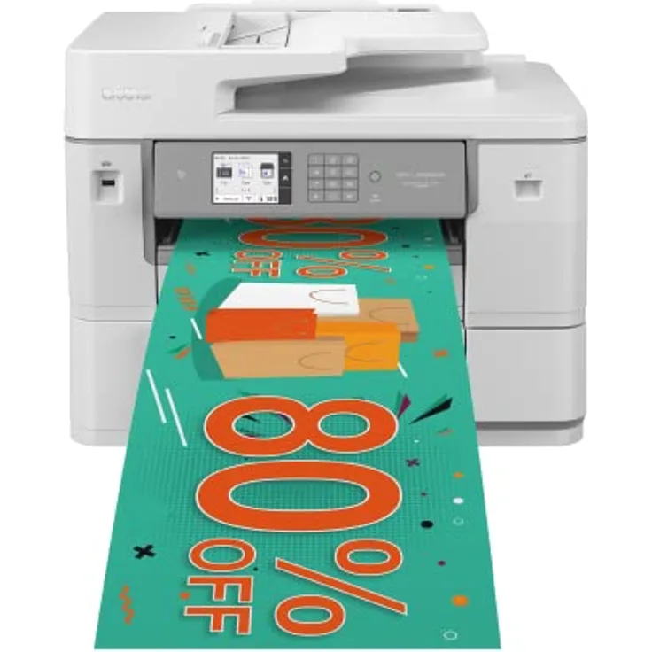 Brother MFC-J6959DW | Tintenstrahl-Multifunktionsdrucker Roll-Paper | WLAN und Ethernet | Duplex-Funktion | NFC-fähig | Druckt bis zu 30 ppm