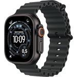 Apple Watch Ultra 3 GPS + Cellular, 49mm, Titangehäuse Schwarz, Ocean Band Schwarz - One Size