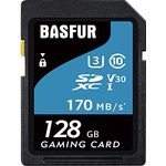 Basfur SD-Speicherkarte, 128 GB, geeignet für Handys, Computer, Drohnen und andere Android-Geräte, Hochgeschwindigkeitsübertragung 170 MB/s, A2 U3 V30