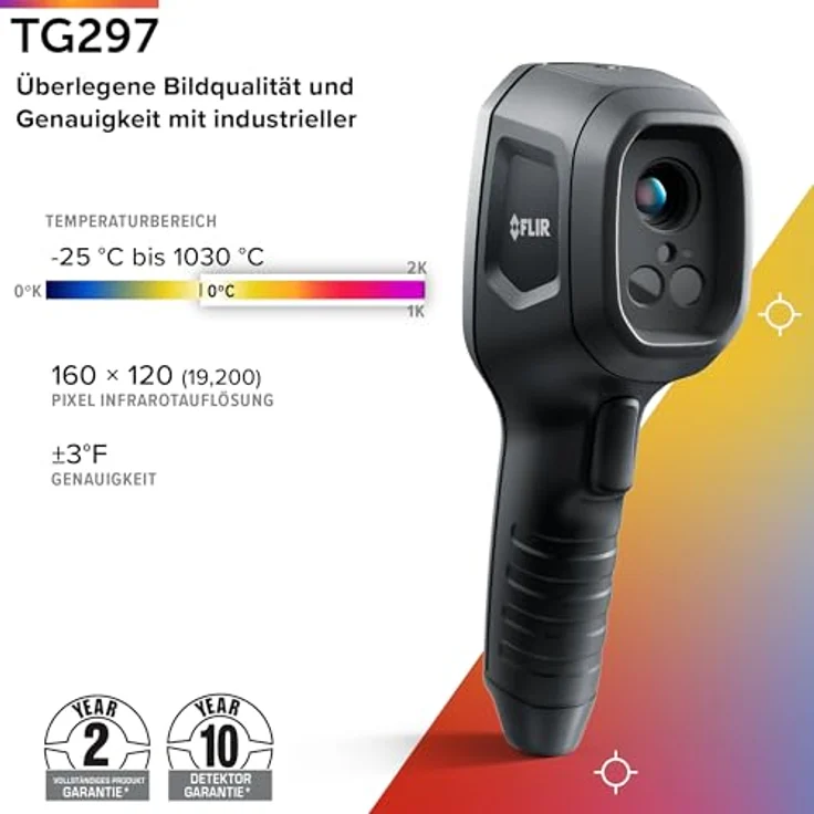 FLIR TG297 Industrielle Hochtemperatur-Wärmebildkamera – Bild 3