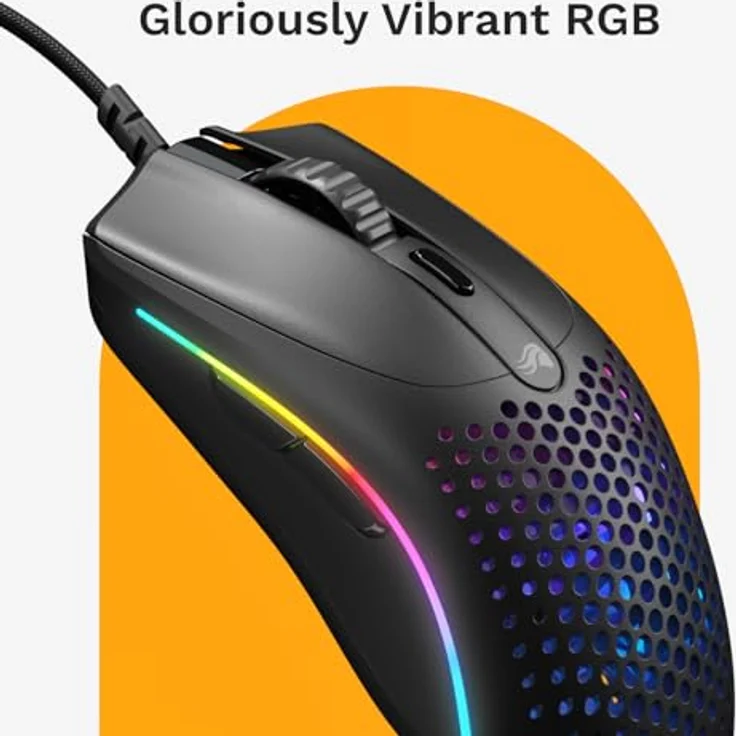 Glorious Model O 2 Mini Gaming Maus, RGB - schwarz, 26.000 DPI, 49g, kabelgebunden – Bild 5