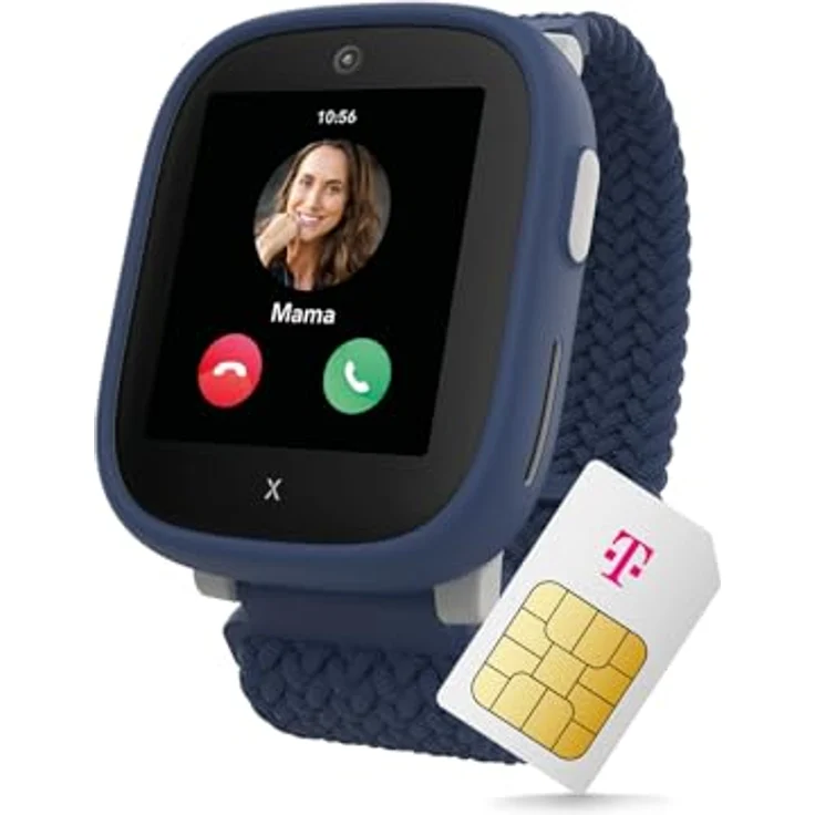 Xplora X6Play Nano SIM (2. Gen) Kinder Smartwatch mit GPS, Anruffunktion, 1,52 Zoll TFT-Display, Schwarz – Bild 1