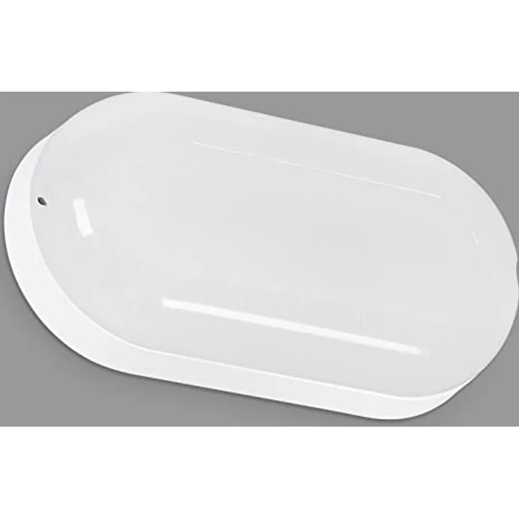 Telefunken - Led Wandleuchte Innen, Led Deckenlampe, Werkstatt, Keller, Garage, Neutralweißes Licht, 15 W, 1550 Lm, 20 cm, Weiß