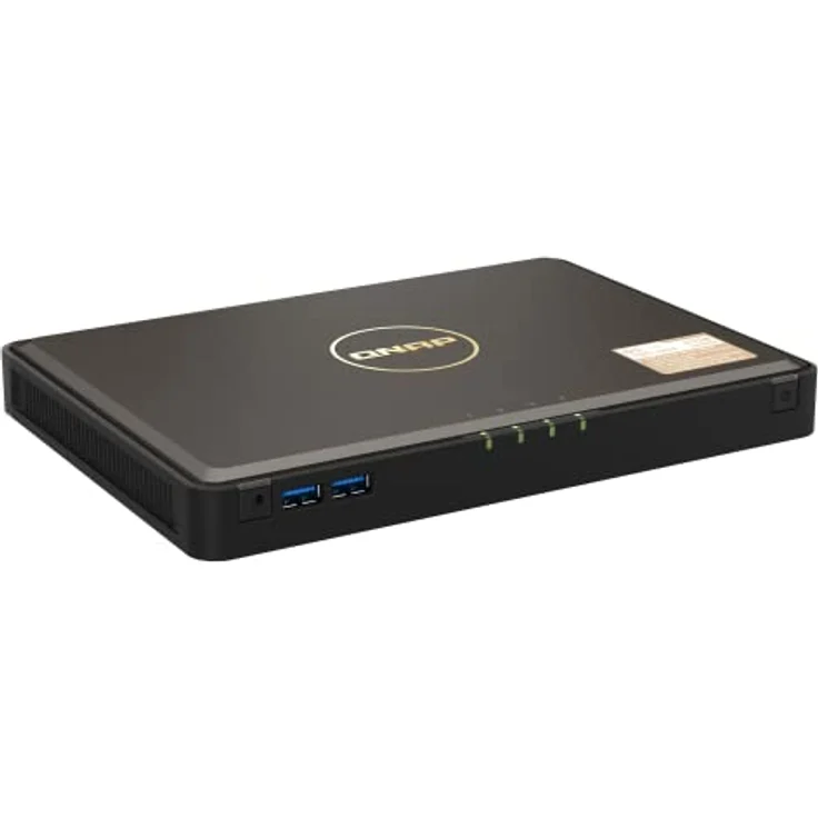 QNAP TBS-464 NAS Desktop Eingebauter Ethernet-Anschluss Schwarz (TBS-464-8G) – Bild 2