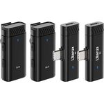 Ulanzi HM2301, Dual Transmitter Multi Device Wireless Microphone, kompakt und benutzerfreundlich für Interviews und Präsentationen