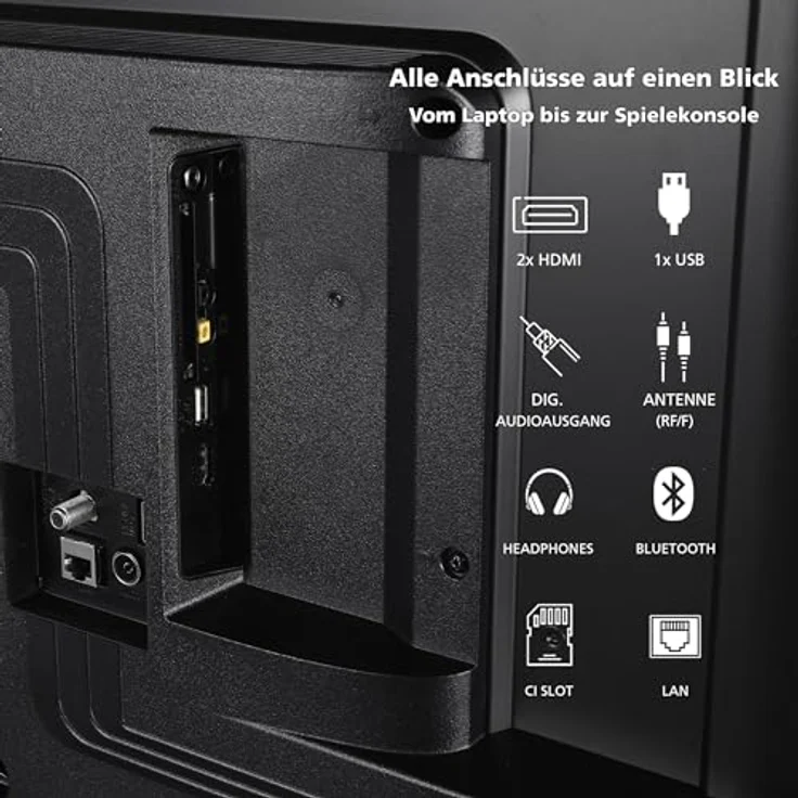 JVC 40 Zoll Fernseher/TiVo Smart TV (Full HD, HDR, Triple-Tuner, 6 Monate HD+ inkl.) LT-40VF5355 – Bild 4