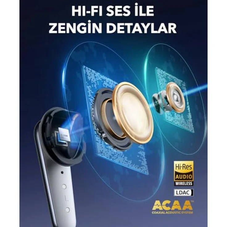 Anker Soundcore Liberty 4 Pro, In-Ear Kopfhörer mit Hi-Res-Audio und aktiver Geräuschunterdrückung, schwarz – Bild 6