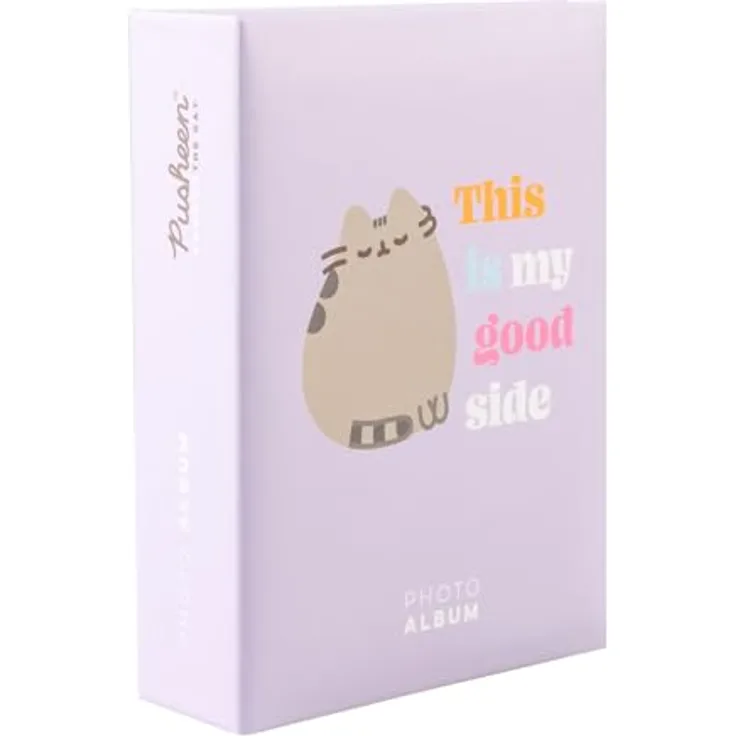 Pusheen Fotoalbum für 100 Fotos, 10x15 cm, Hardcover-Design mit Einstecktaschen