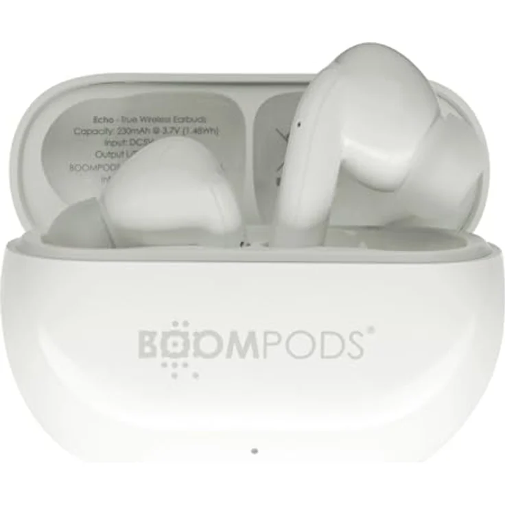 Boompods Bluetooth-Kopfhörer 5.3 Sport IPX4, kabelloser Sound in Gelbgrau – Bild 1