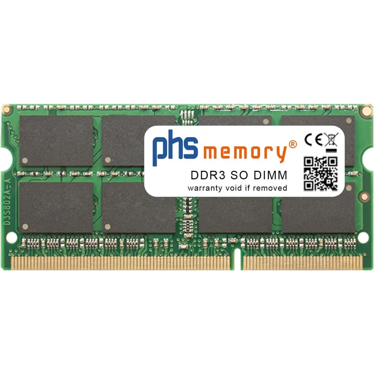 PHS memory 8GB RAM Speicher für Lenovo ThinkPad T460 (20FM), DDR3 SO DIMM 1600MHz, Speichererweiterung