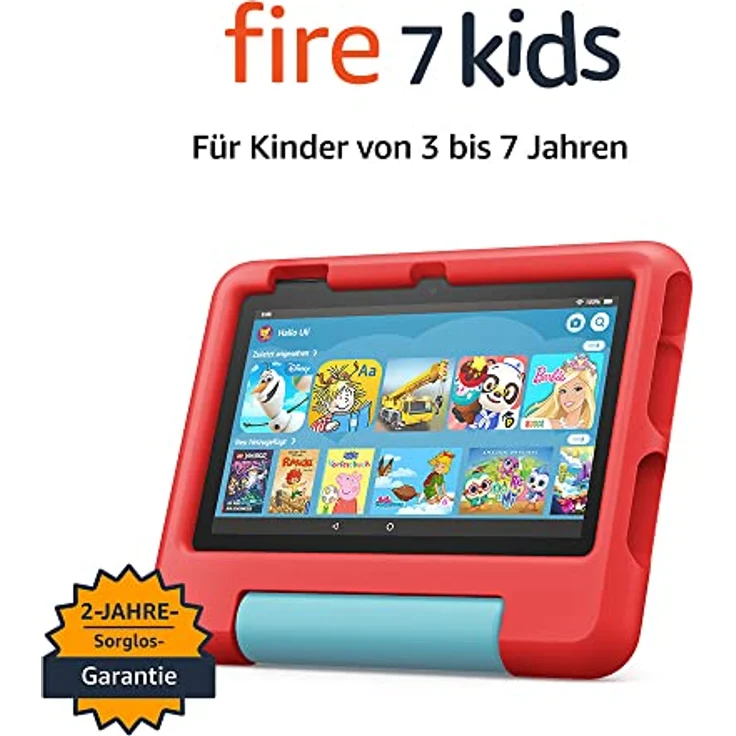 Fire Fire 7 Kids-Tablet, 7-Zoll-Display, für Kinder 16 GB Grafiktablett Tablet, Rot – Bild 6