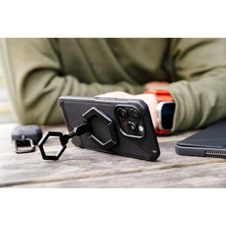 UAG Magnetic Ring Stand, MagSafe-kompatible Smartphone Halterung mit hochfestem Magnet, grau – Bild 2