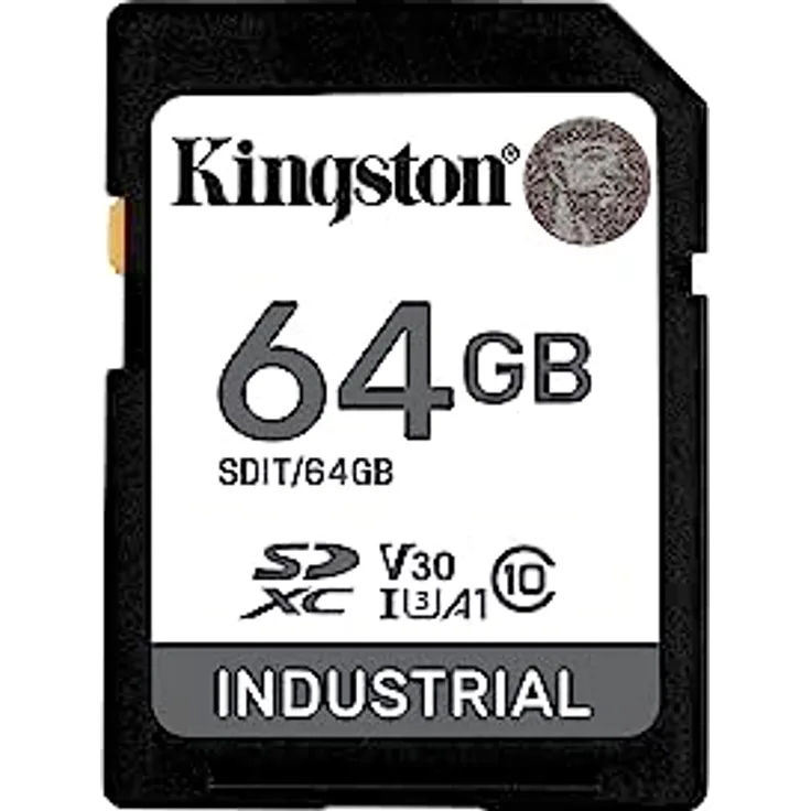 Kingston Industrial SDXC Speicherkarte 64GB Class 10, UHS-I, U3, V30, A1 pSCL