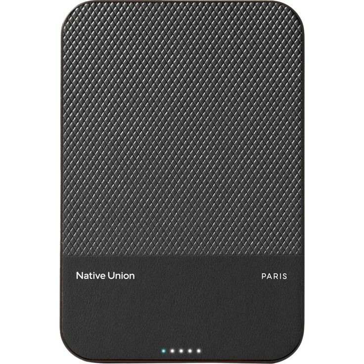 Native Union ReClassic Powerbank, 10000 mAh, 15 W, magnetisch, Schwarz