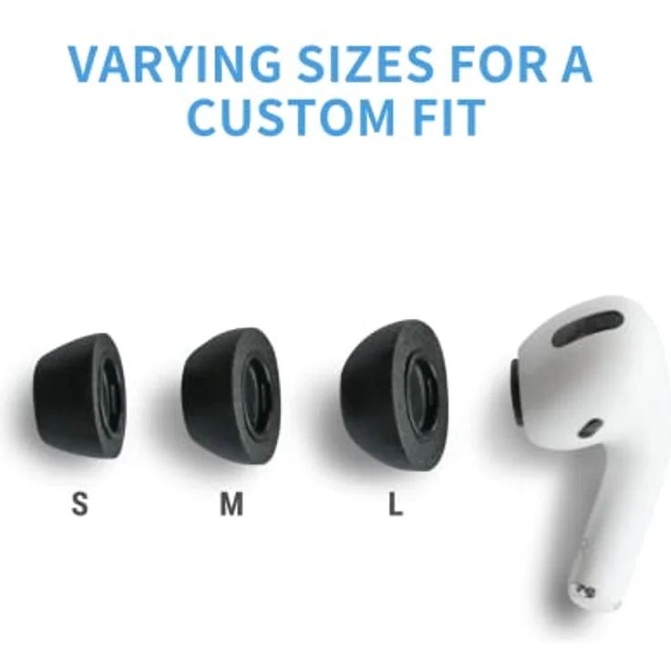 Comply Premium Schaumstoff-Ohrpassstücke, kompatibel mit AirPods Pro, Version 2.0, kleine Größe, 3 Paar, 44-50220-21, schwarz - Preisvergleich – Bild 3