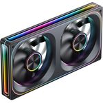 Jonsbo ZA-240 Gehäuselüfter, PWM, ARGB, Infinity Mirror - 240mm, Schwarz