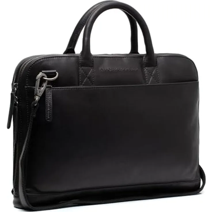 The Chesterfield Brand Tilbury Laptoptasche, 37 cm aus 100% Leder, schwarz
