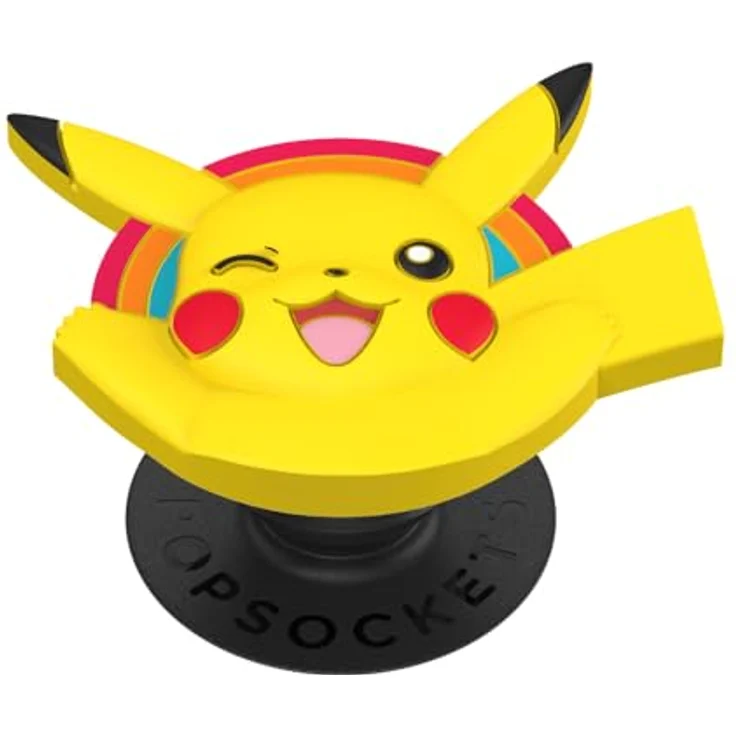 PopSockets PopOut Pikachu, Telefongriff mit expandierendem Ständer, Anti-Drop, kompatibel mit iPhone und Samsung – Bild 1