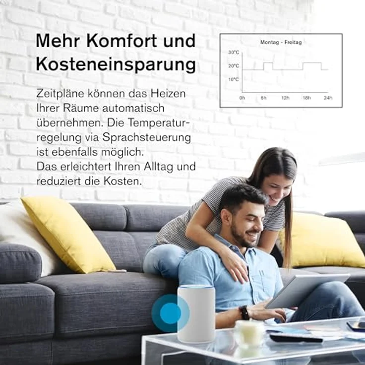 ubisys Zigbee Heizkörper-Thermostat H1: Smarte Funk-Heizungssteuerung zur Temperaturregelung per App – Made in Germany, keine Datenverfolgung, einfache Installation – Bild 5