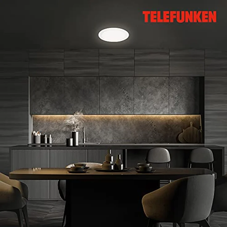 Telefunken LED-Einbauleuchte Virgo, dimmbar, RGBW-Farbwechsel, smart steuerbar, weiß, Ø 17 cm – Bild 4