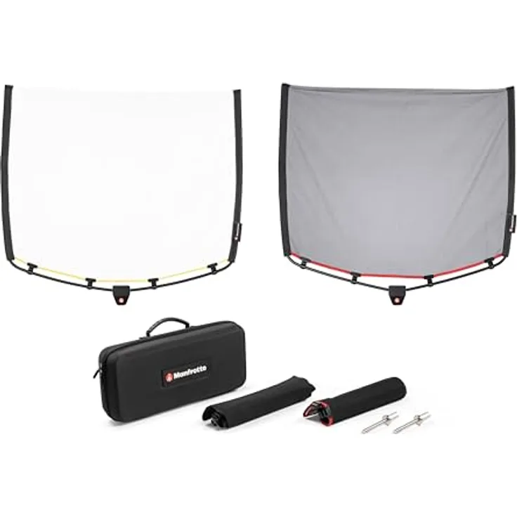 Manfrotto Rapid Flag Kit - 18" x 24" - 45 cm x 60 cm - RapidExoframes - Rapid Assembly Alu-Rahmen - inkl. kompakter Tragetasche - Ultra-Portable - LL LR1911