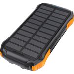 CHOETECH B658 Solar-Powerbank 10000mAh, 2x USB, Qi 5W, schwarz-orange