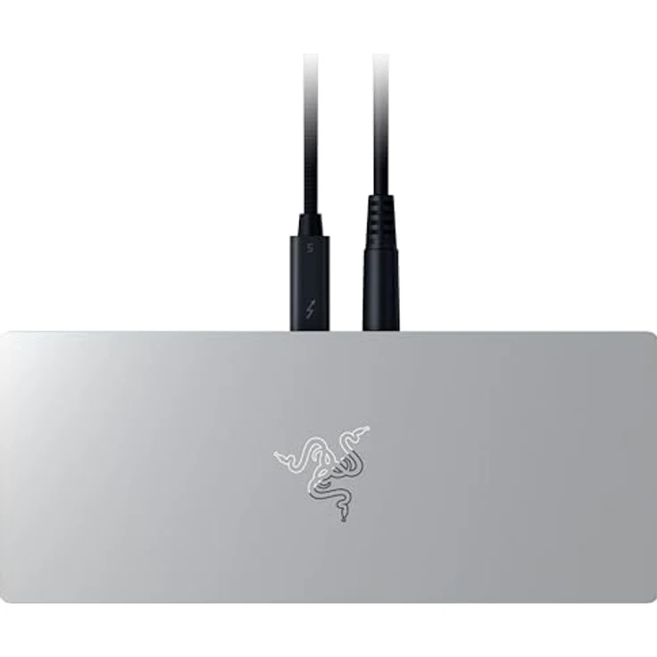 Razer Thunderbolt 5 Dock Mercury White, Laptop-Dockingstation mit vielseitigen Anschlussmöglichkeiten – Bild 1