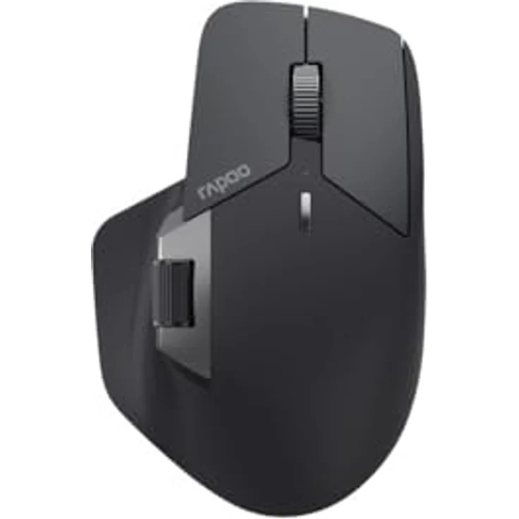 Rapoo MT760L (Kabellos) Maus, Schwarz, Multi-Mode Verbindung, Einstellbarer 4000 DPI Sensor – Bild 1