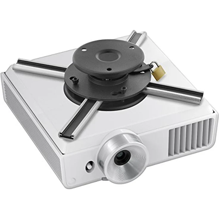 deleyCON Beamer-Deckenhalterung, Neigbar +/-15° und 360° drehbar, ideal für Beamer und Projektoren – Bild 2