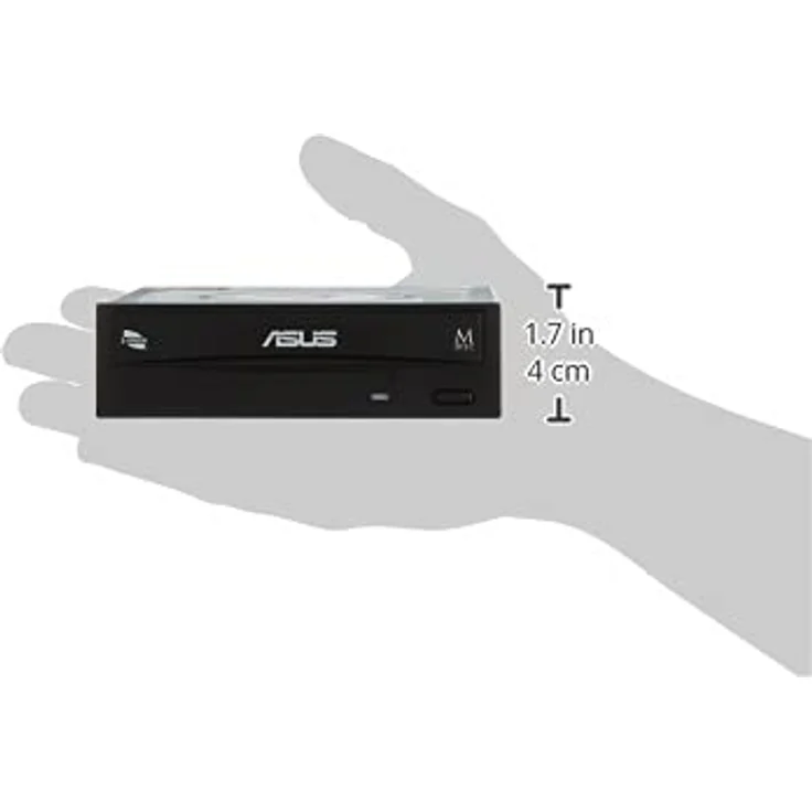 Asus DRW-24D5MT interner 24x DVD Brenner (DVD+-RW, Retail Silent) schwarz – Bild 3