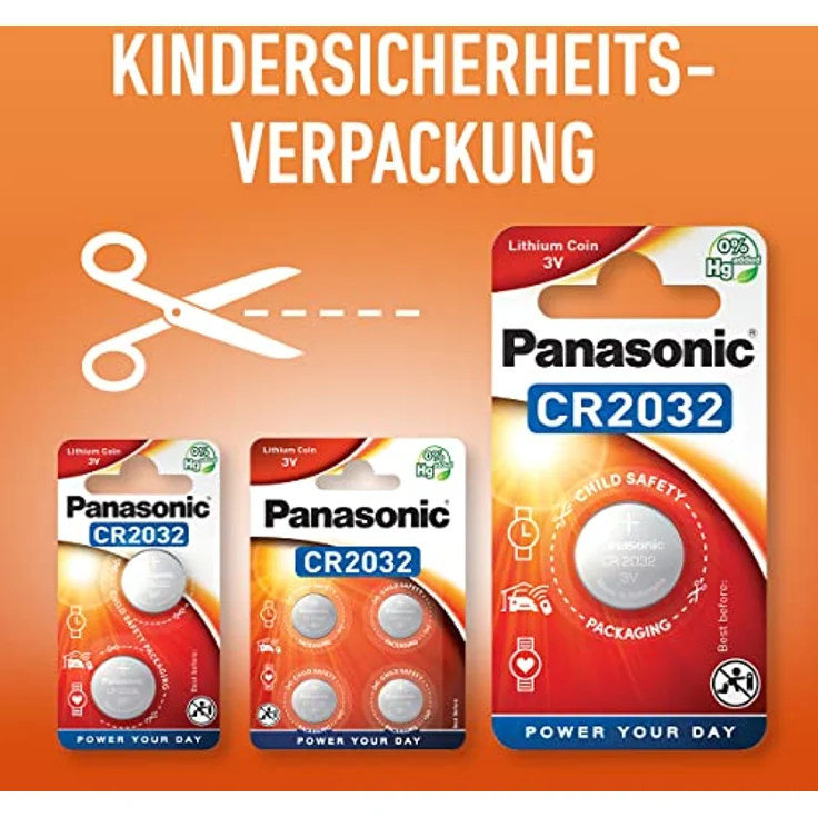 Panasonic Batterien CR2032 Lithium - Batterie – Bild 4
