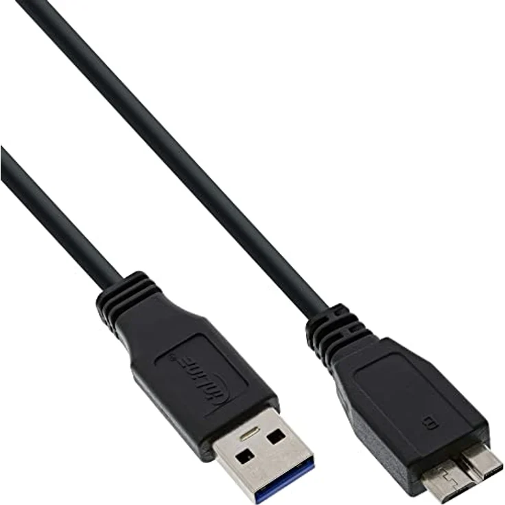 InLine 35405 USB 3.0 Kabel, A an Micro B, schwarz, 0,5m – Bild 2
