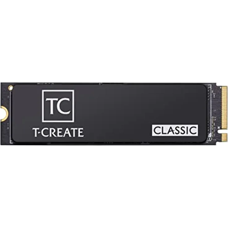Team T-Create Classic DL 1TB LesenSchreiben bis zu 5.0004.500 MBs 600 TBW Design für Creators NVMe M.2 PCIe Gen4x4 3D NAND TLC SSD mit SLC Cache & Graphene HeatSink für Laptop & Desktop TM8FPM0