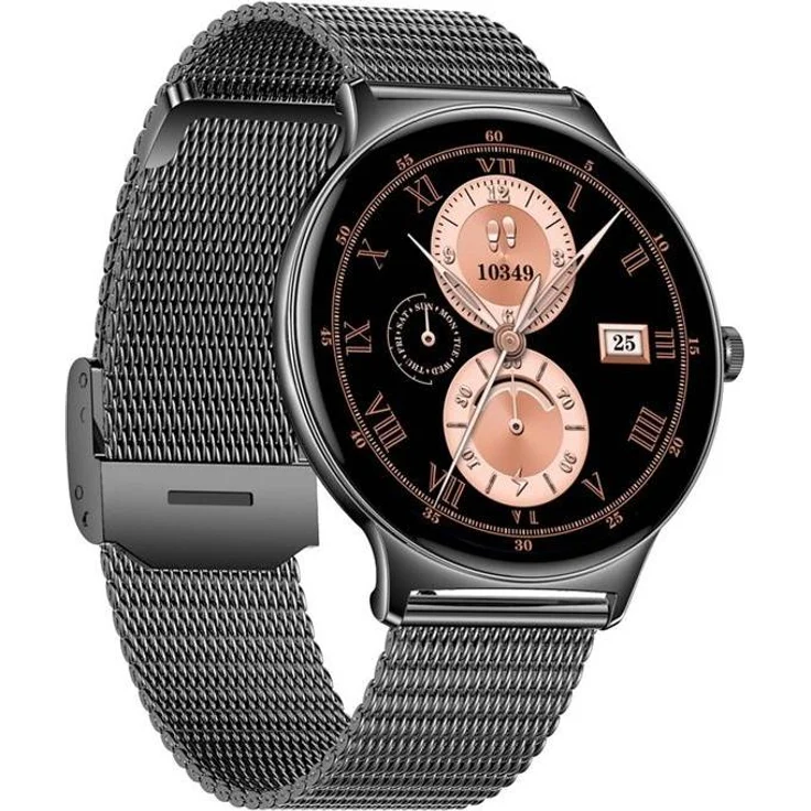 Colmi V89 Smartwatch, Fitness Tracker mit Sportmodi und Benachrichtigungsfunktionen, steel black
