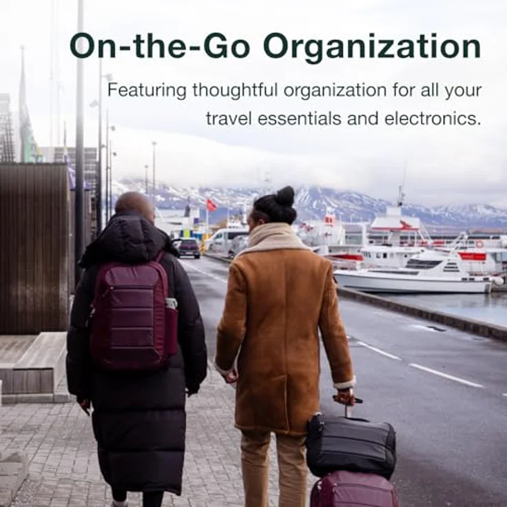 Osprey Ozone Laptop-Rucksack, leichter Reiserucksack mit 16-Zoll-Laptophülle, belüftetem AirScape-Rückenteil, Handgepäck-kompatibel, Schwarz – Bild 5