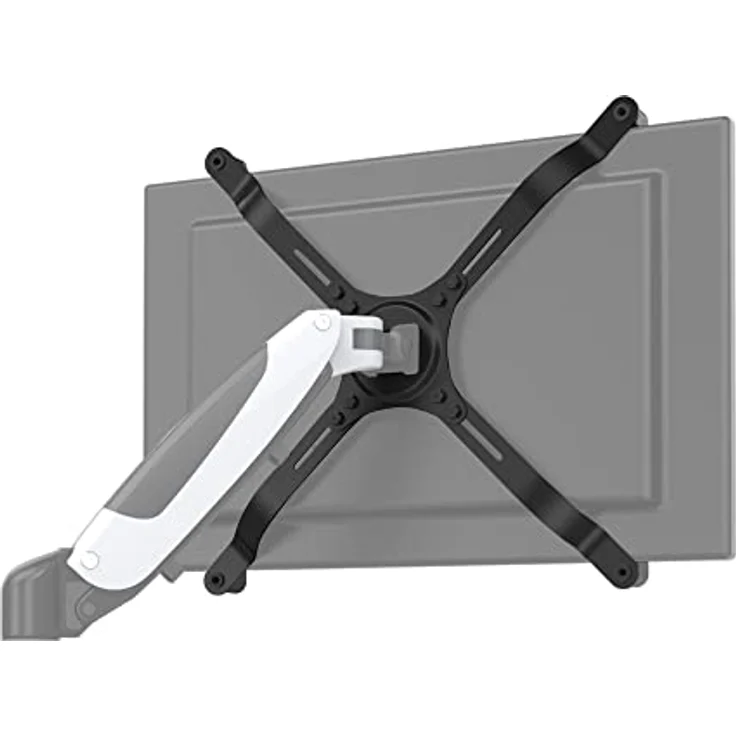 hjh OFFICE VESA-Adapter VM-A4 für 15-27 Zoll Monitore ohne VESA-Lochmuster, Stahl, bis 10kg belastbar, Schwarz 802001 – Bild 1