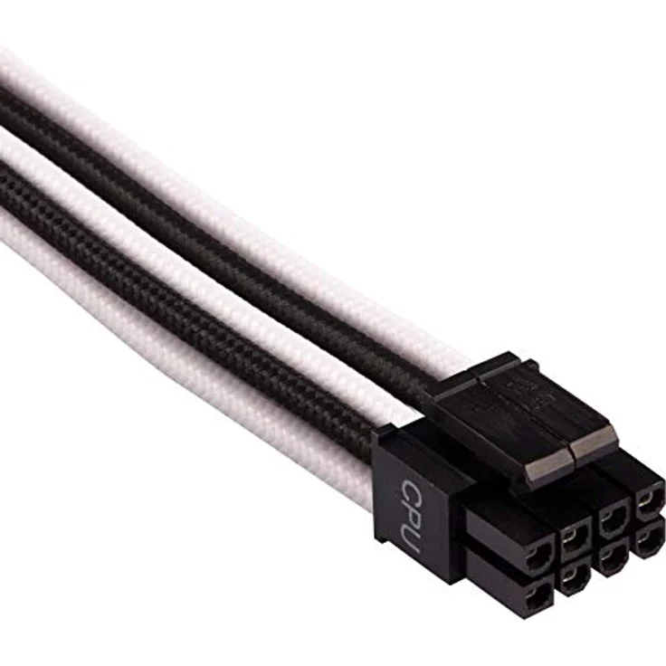 Corsair Premium Sleeved Netzteil Pro-Kabel-Set Typ4 (Generation 4-Serie) Weiß-Schwarz – Bild 3