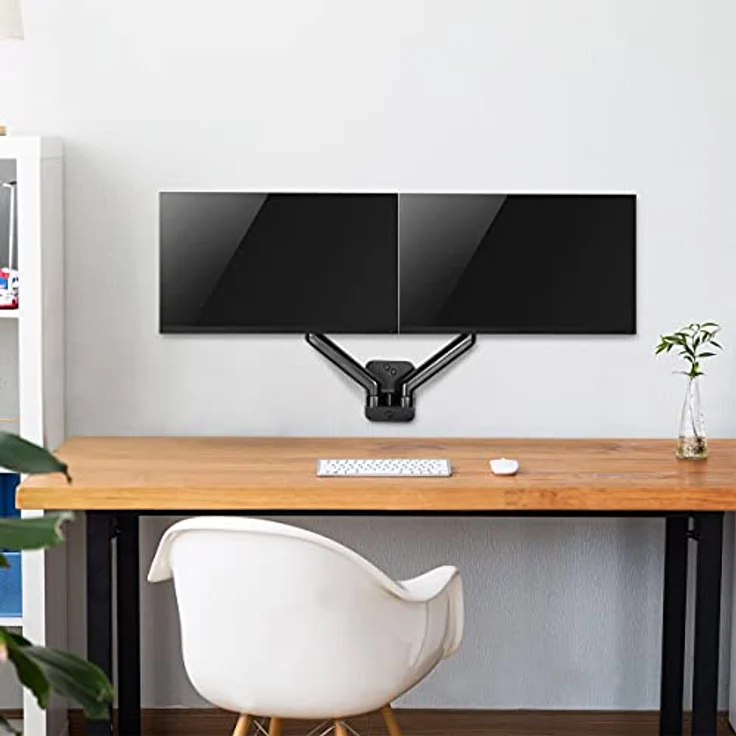 LogiLink BP0146 - Monitorwandhalterung 2-Fach, 17–32", Gasdruckfeder, 90–540 mm, Schwarz – Bild 2