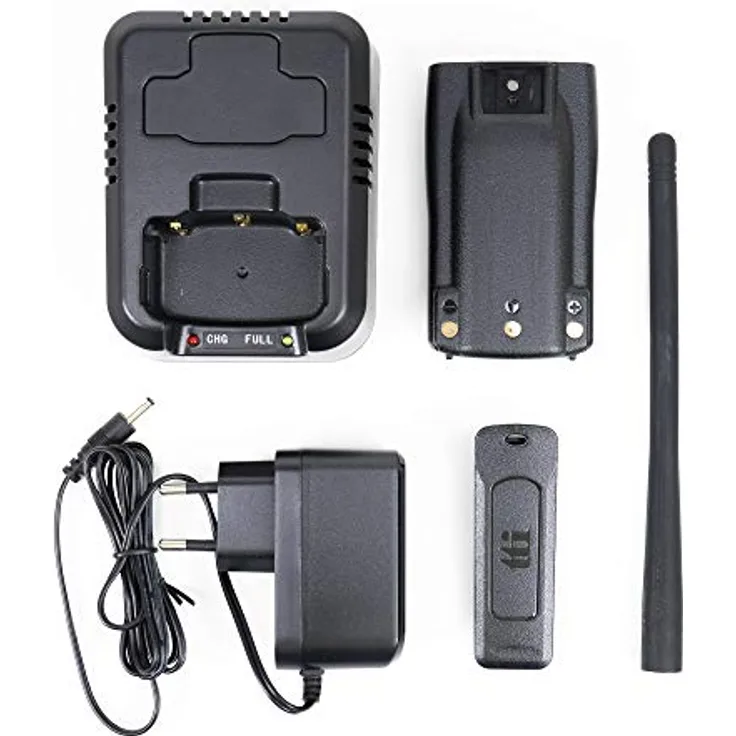TTi Walkie-Talkies Handfunkgerät AK-H100, tragbare CB-Station mit 2600 mAh Akku und Ladegerät
