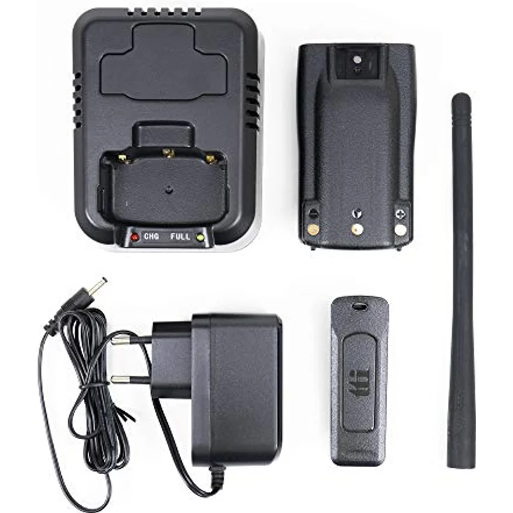 TTi Walkie-Talkies Handfunkgerät AK-H100, tragbare CB-Station mit 2600 mAh Akku und Ladegerät – Bild 1