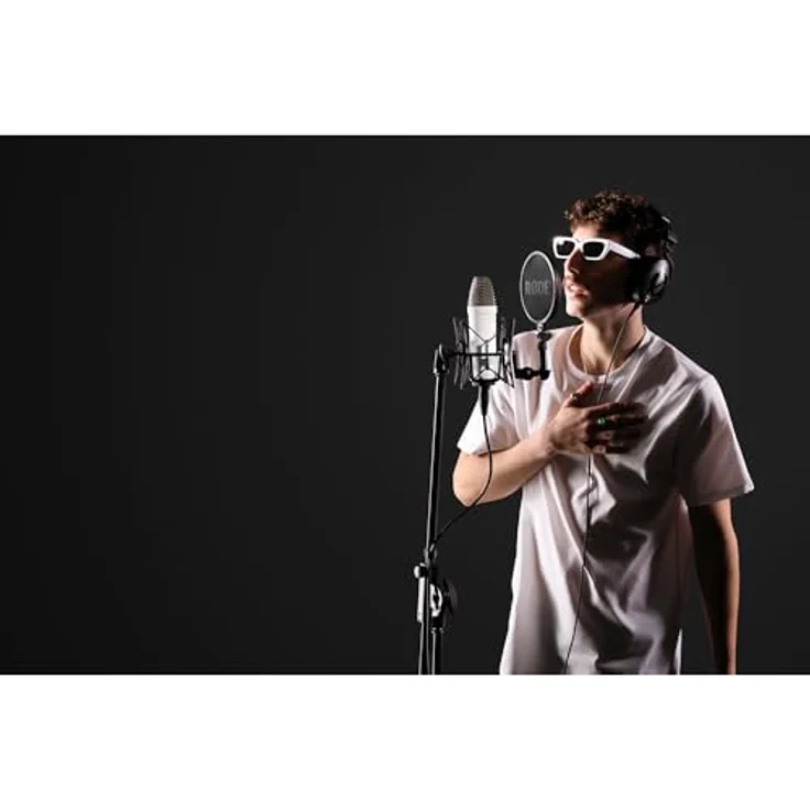 RØDE NT1 Signature Series White, Kondensatormikrofon mit extrem niedrigem Eigenrauschen von 4 dB(A), Nierencharakteristik und 1-Zoll-Echtkondensator – Bild 2