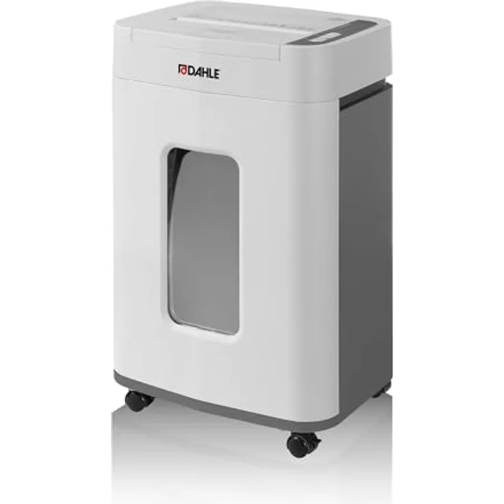Dahle ShredMATIC 150, Aktenvernichter mit Partikelschnitt P-4, 4 x 12 mm, bis 150 Blatt, lichtgrau, 24-Liter-Schnittgutbehälter