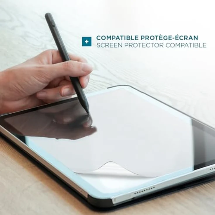 Mobilis Universal Active Stylus, Eingabestift mit 1.45 mm Spitze, schwarz, für Tablets, 10 Stunden Akkulaufzeit, präzise Navigation und Zeichnen, USB-A/USB-C Ladefunktion – Bild 6