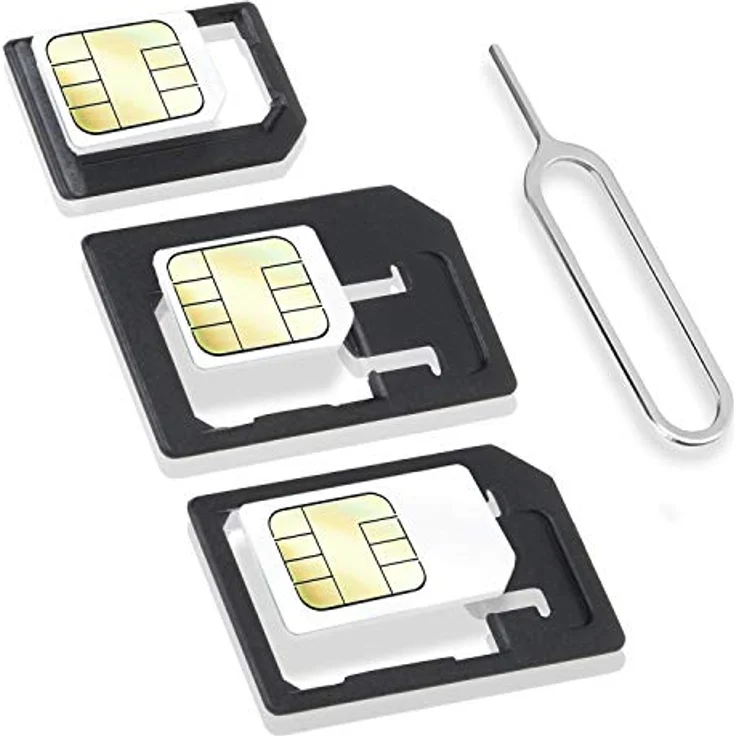 Wicked Chili 8in1 Multi Sim-Card Tool für alle Sim-Karte, mit 3 SIM-Adaptern, Aufbewahrungsfach für 3 Nano und 1 Micro SIM-Karte und SIM-Nadel, Travel Kit im Kreditkartenformat – Bild 9