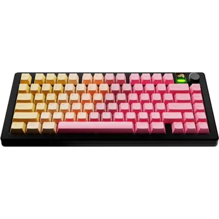 Glorious GPBT Gradient Keycaps, ANSI Layout (US), PBT, Dye-Sub - Grapefruit – Bild 2